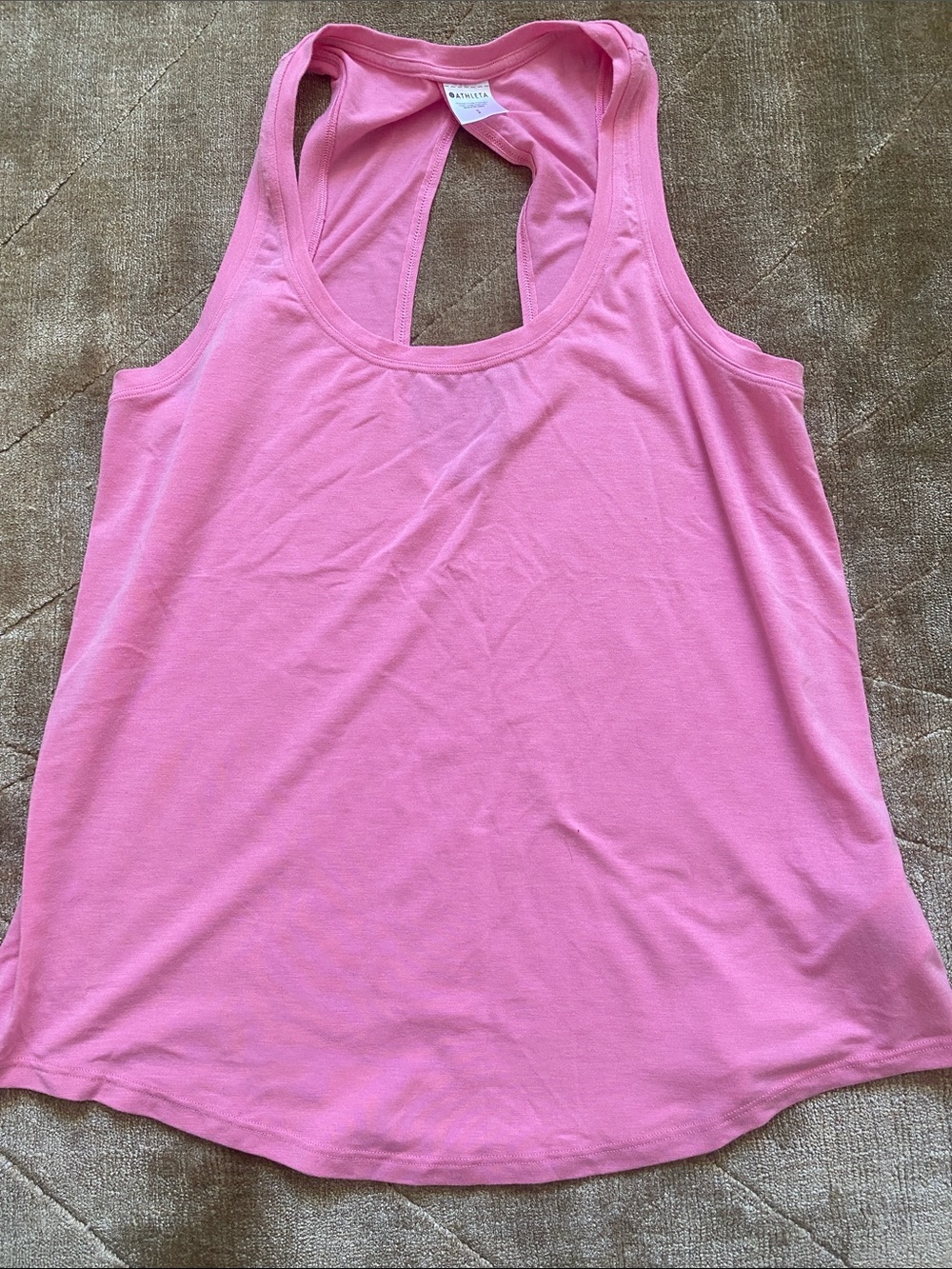 Athleta raphanus Pink with ease open back Tank